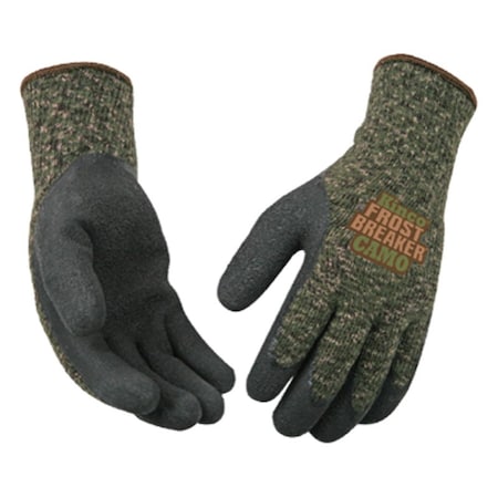 Kinco Kinco Frost Breaker Men's Indoor/Outdoor Thermal Dipped Gloves Camouflage XL 1 pair 1788-XL